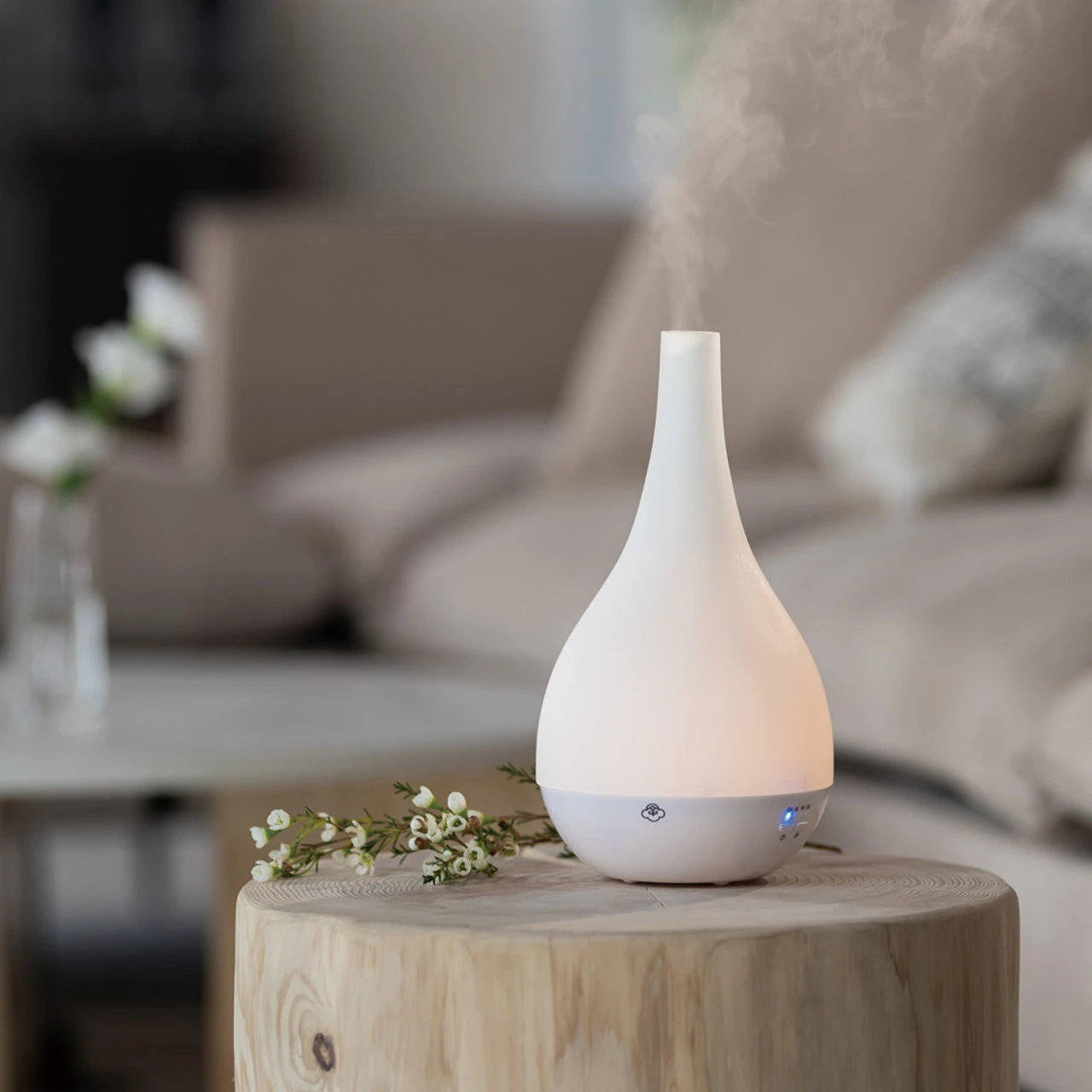 Knit Ceramic Ultrasonic Diffuser with Timer, Switch and LED Knit Ceramic Ultrasonic Diffuser with Timer, Switch and LED