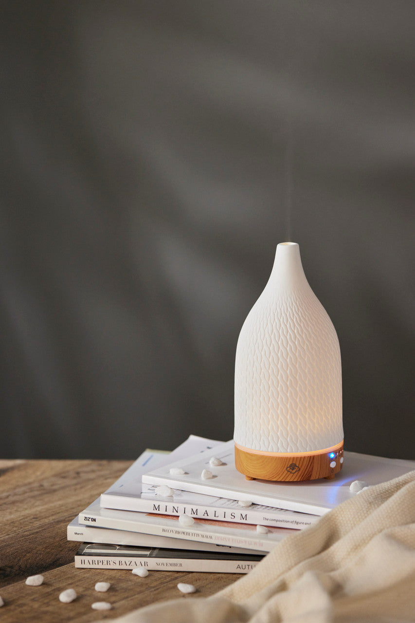Crochet Ultrasonic Ceramic Aroma Diffuser with Timer Crochet Ultrasonic Ceramic Aroma Diffuser with Timer