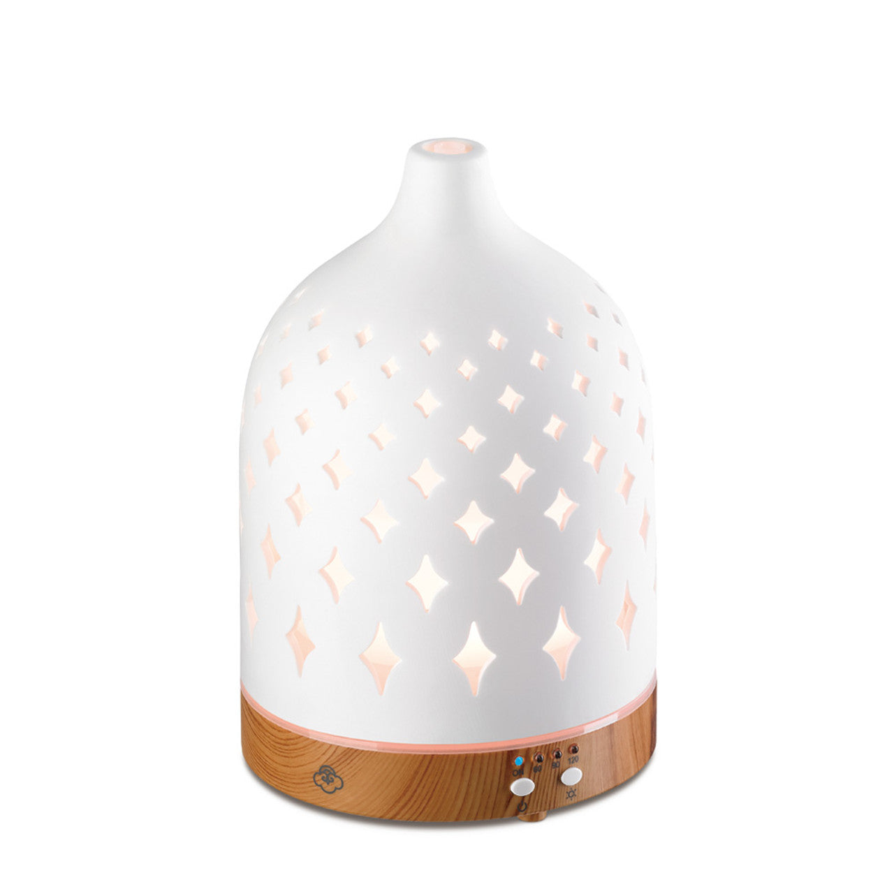 Supernova Ceramic Ultrasonic Diffuser with Timer, Auto Shut-off and LED Supernova Ceramic Ultrasonic Diffuser with Timer, Auto Shut-off and LED