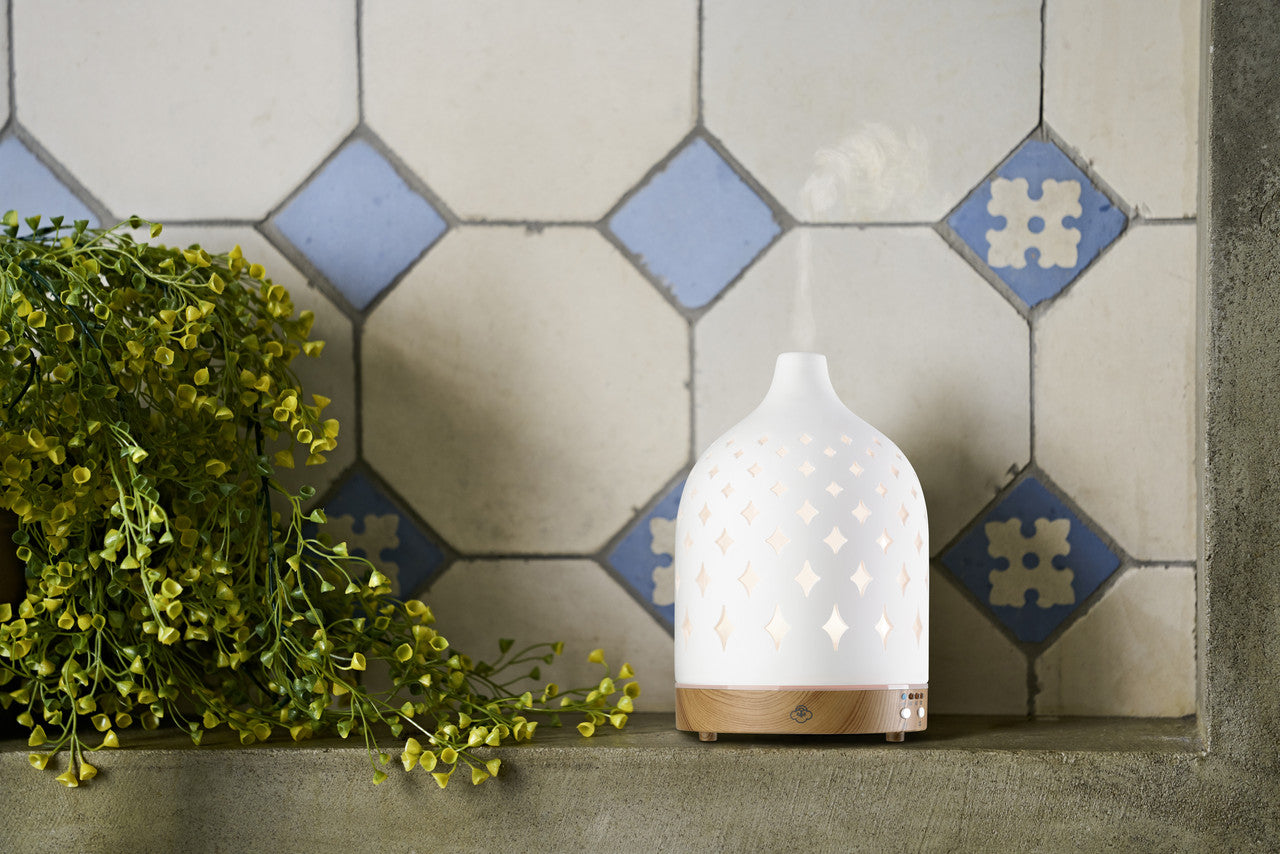 Supernova ceramiczny dyfuzor ultradźwiękowy z timerem i automatycznym wyłącznikiem i LED Supernova ceramiczny dyfuzor ultradźwiękowy z timerem i automatycznym wyłącznikiem i LED