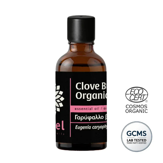Olejek eteryczny Goździkowy Aromatics International z pąków goździkowca (Clove Bud) organiczny goździk