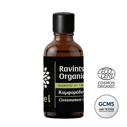 Olejek eteryczny Ravintsara ct 1,8-cineole (Cinnamomum camphora) organiczny