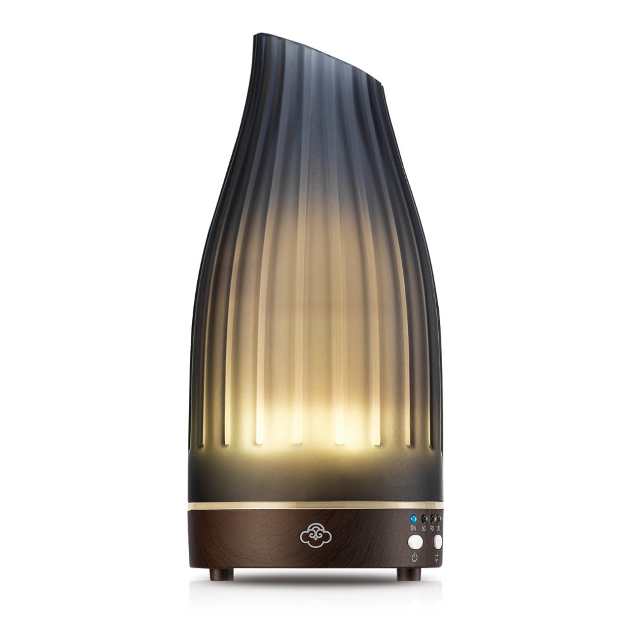 Twilight Grey Glas-Ultraschalldiffusor mit Timer und rotierendem LED-Licht Twilight Grey Glas-Ultraschalldiffusor mit Timer und rotierendem LED-Licht