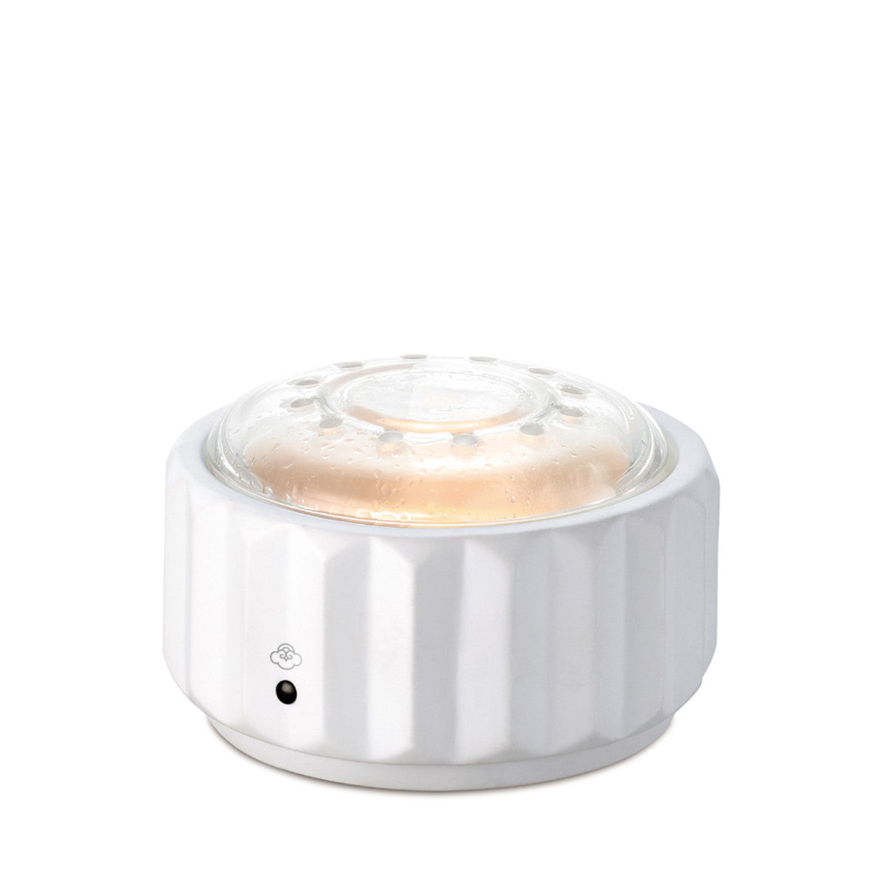 Axis White – Aromadiffusor aus Porzellan und Glas mit Musik, Fernbedienung und Bluetooth