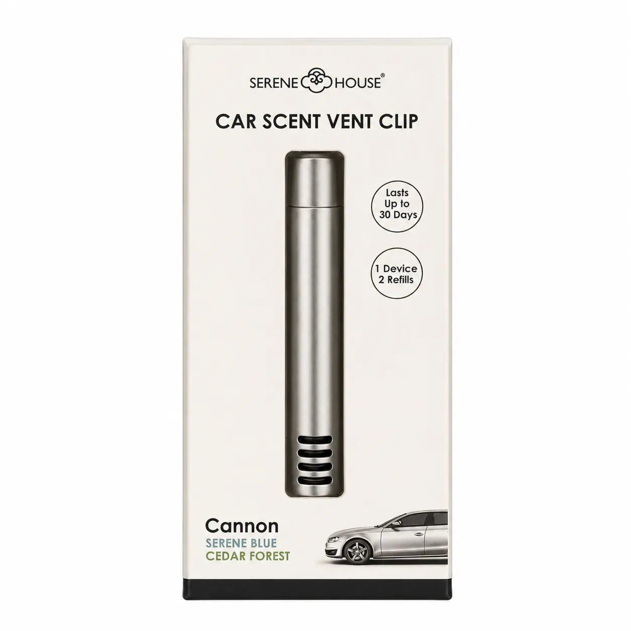Cannon Silver - odświeżacz do auta na olejki eteryczne