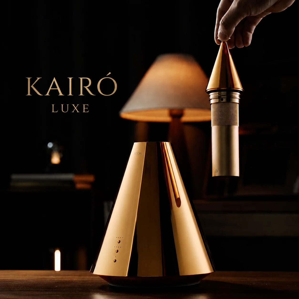 Dyfuzor zapachowy bezprzewodowy Kairo Luxe – nebulizator do olejków eterycznych z aplikacją