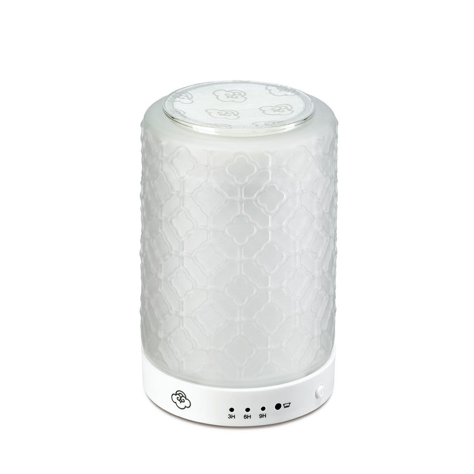 glass white wax warmer essential oils