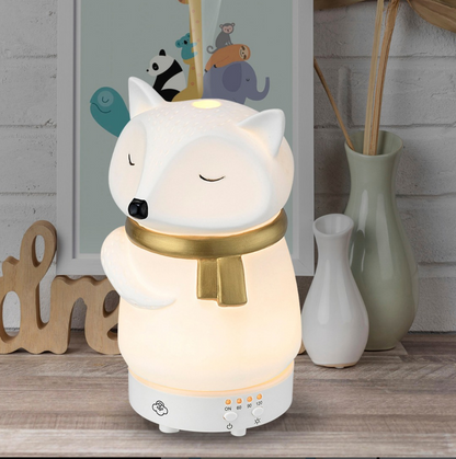 Snow Fox nowoczesny ceramiczny dyfuzor zapachowy i nawilżacz powietrza LED