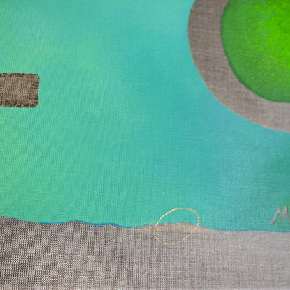 Gardens of Well-Being – Cosmic Caffeine/#2 – Modern abstract paintings for the living room