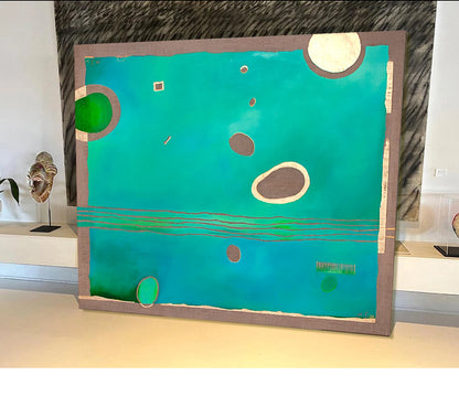 Gardens of Well-Being – Cosmic Caffeine/#2 – Modern abstract paintings for the living room