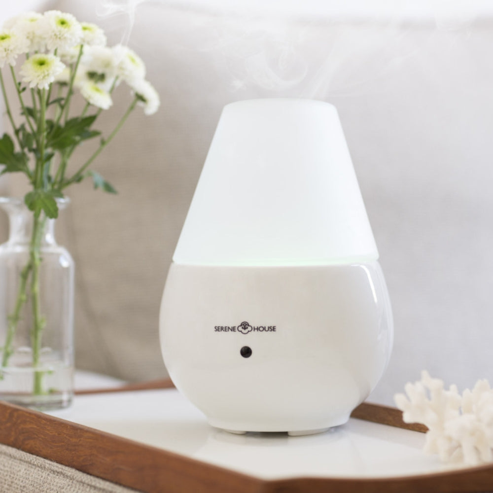 Vulcan III Lux Collection – Ultraschall-Diffusor aus Glas und Keramik mit Fernbedienung und LED