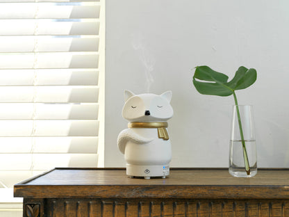 Snow Fox nowoczesny ceramiczny dyfuzor zapachowy i nawilżacz powietrza LED