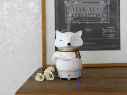 Snow Fox nowoczesny ceramiczny dyfuzor zapachowy i nawilżacz powietrza LED