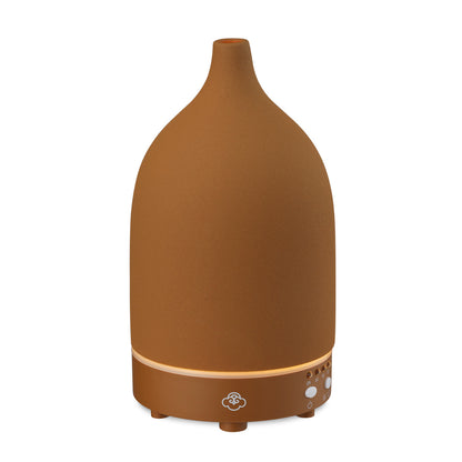 Vapor Terracotta Ceramic Ultrasonic Diffuser with Timer, On/Off Switch and LED