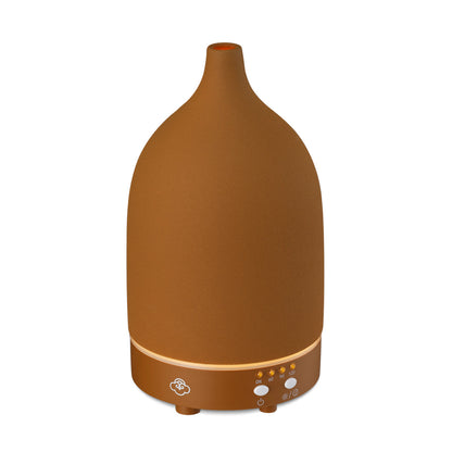 Vapor Terracotta Ceramic Ultrasonic Diffuser with Timer, On/Off Switch and LED