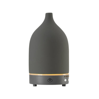 Vapor Grey Ceramic Ultrasonic Diffuser with Timer, On/Off Switch and LED