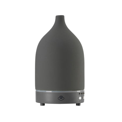 Vapor Grey Ceramic Ultrasonic Diffuser with Timer, On/Off Switch and LED