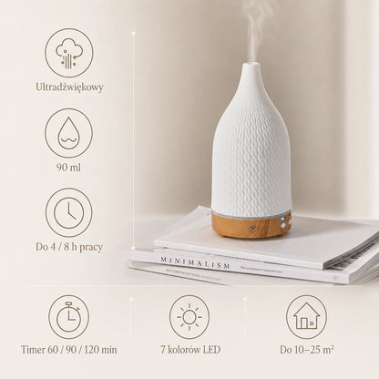 Crochet Ultrasonic Ceramic Aroma Diffuser with Timer