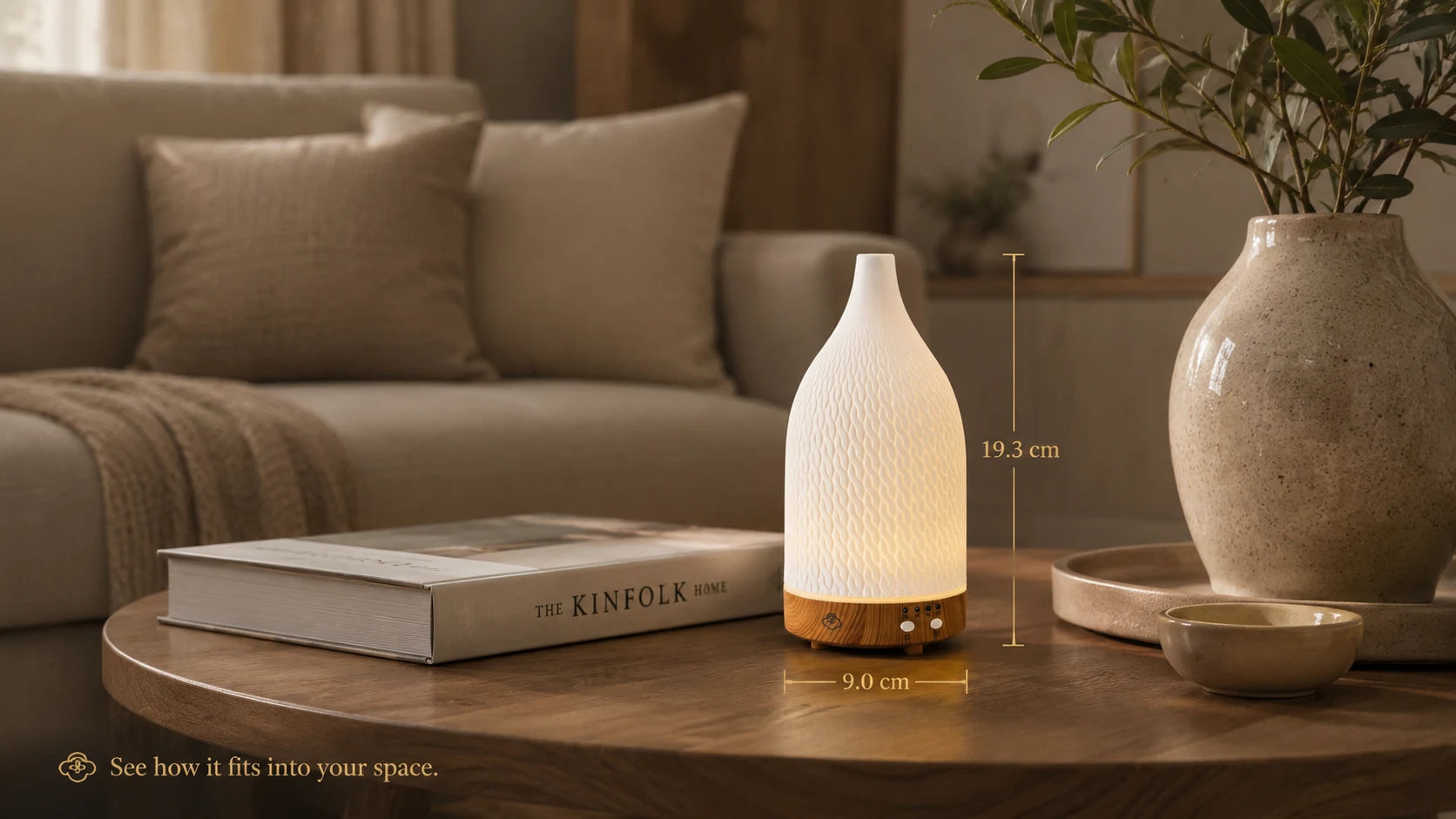 Crochet Ultrasonic Ceramic Aroma Diffuser with Timer