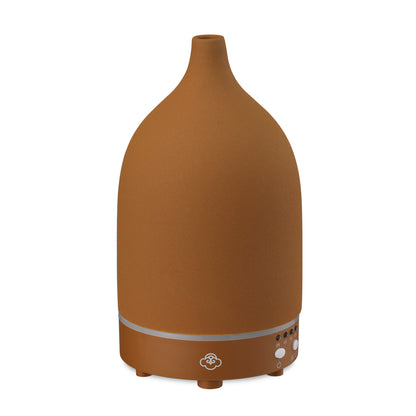 Vapor Terracotta Ceramic Ultrasonic Diffuser with Timer, On/Off Switch and LED