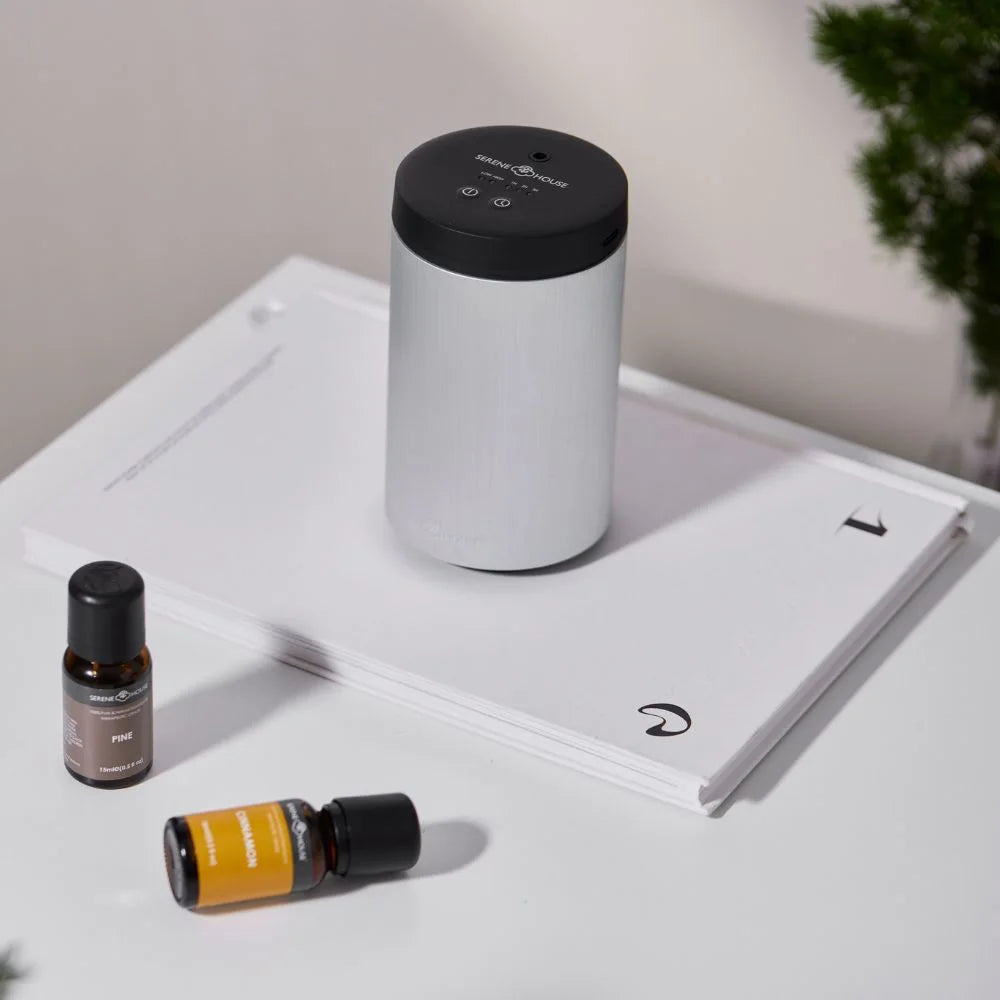 Etna Silver – Kabelloser, wasserloser Aromatherapie-Öldiffusor