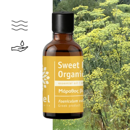 Certyfikowany olejek Eteryczny z Kopru Włoskiego fenkuł słodki (Foeniculum vulgare) organiczny