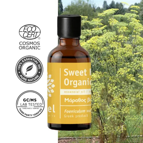 Certyfikowany olejek Eteryczny z Kopru Włoskiego fenkuł słodki (Foeniculum vulgare var. dulce) organiczny