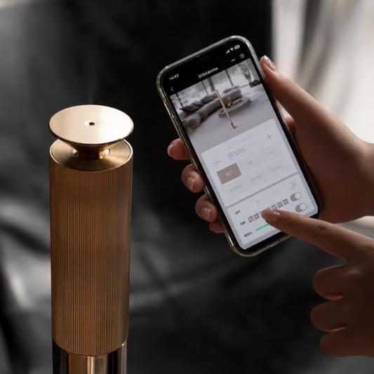 Dyfuzor zapachowy bezprzewodowy 3004 Kairo Column – profesjonalny do przestrzeni komercyjnych z aplikacją – 2 szt. z akcesoriami, aroma diffuser scent