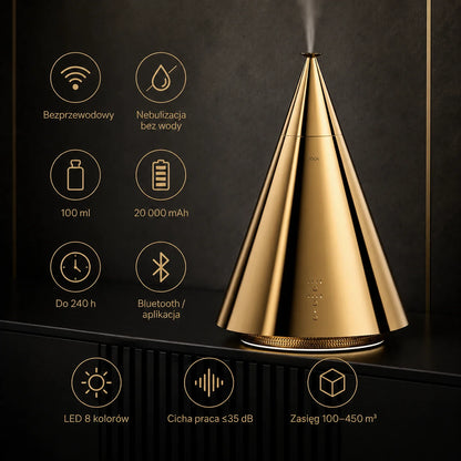 Kairo Luxe Cordless Scent Diffuser – Essential Oil Nebulizer with App Control