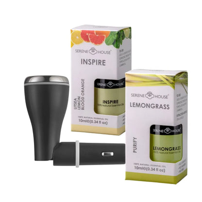 Knight Black Prestiż - dyfuzor samochodowy na olejki eteryczne USB