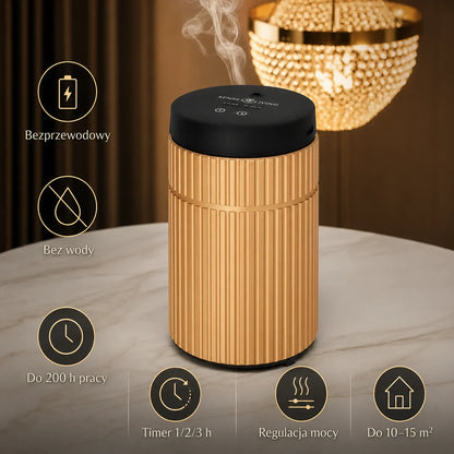 Linea Gold – bezprzewodowy, bezwodny dyfuzor na olejki do aromaterapii