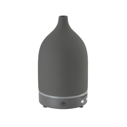 Vapor Grey Ceramic Ultrasonic Diffuser with Timer, On/Off Switch and LED