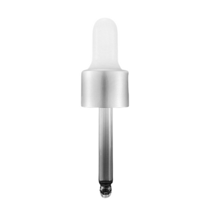 Kwadratowa butelka szklana z pipetą 20ml – brązowa