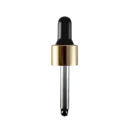 Kwadratowa butelka szklana z pipetą 20ml – brązowa