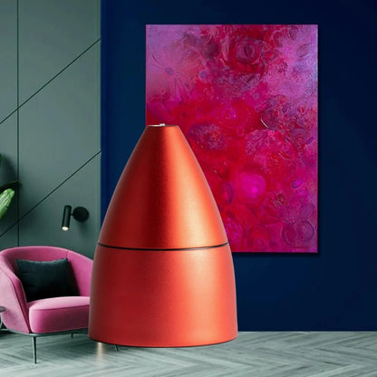 dyfuzor nebulizator do olejków czerwony anodowane aluminium,  scent aroma diffuser