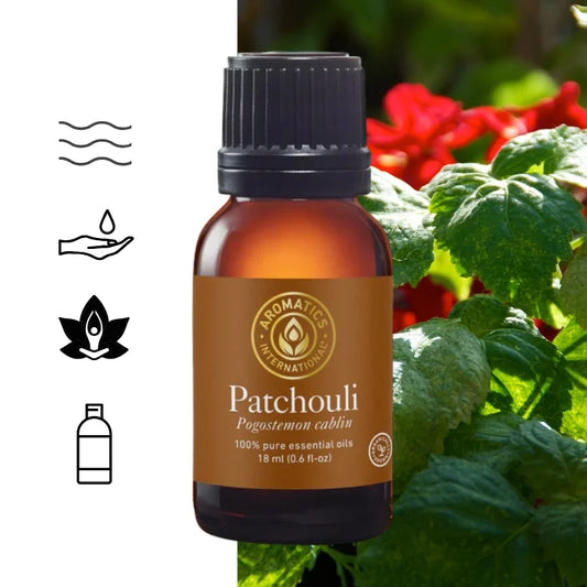 Olejek eteryczny brodziec paczulka Paczuli Patchouli (Pogostemon cablin) organiczny