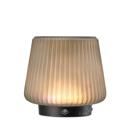 FLOW Szklany Podgrzewacz Wosku Zapachowego USB z LED i timerem – bez dymu i sadzy