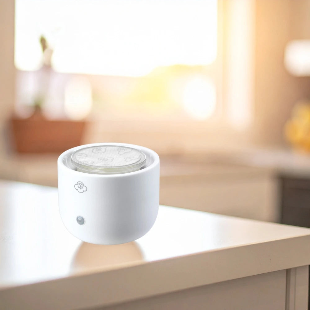 Sprout White Ceramiczny Podgrzewacz Wosku Zapachowego – bez dymu i sadzy