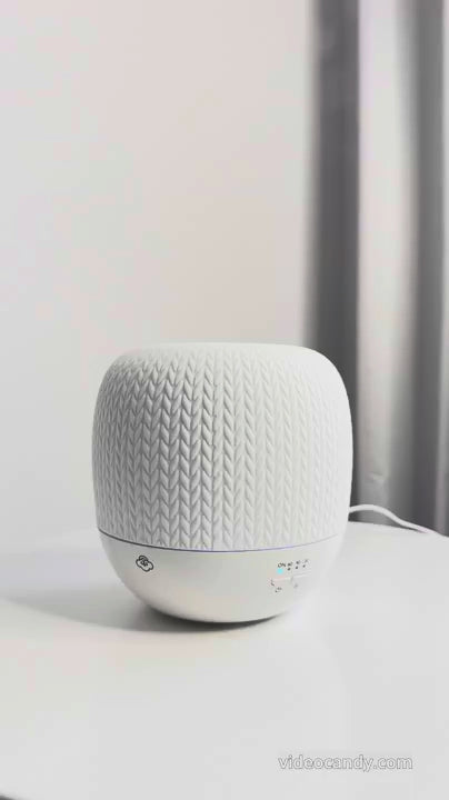 Knit Ceramic Ultrasonic Diffuser with Timer, Switch and LED