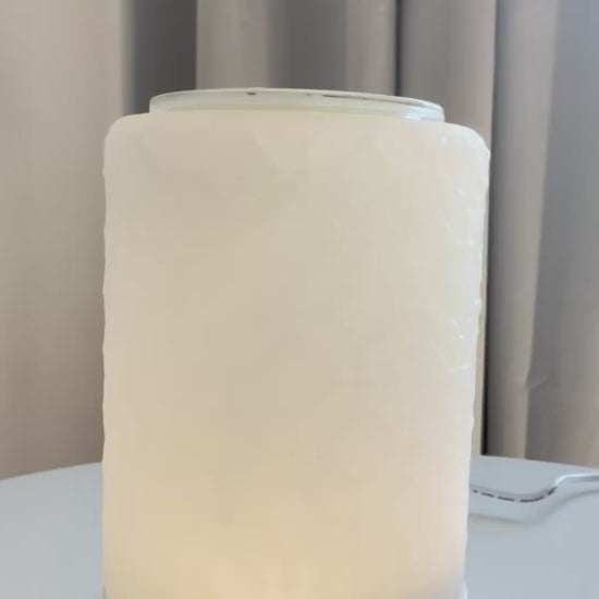 Lace Glass USB Scented Wax Warmer with Timer and Reminder Function
