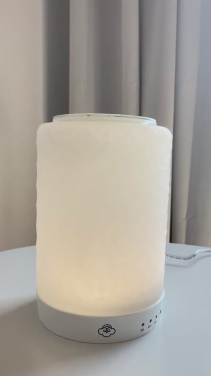 Lace Glass USB Scented Wax Warmer with Timer and Reminder Function