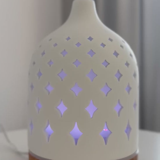 Supernova Ceramic Ultrasonic Diffuser with Timer, Auto Shut-off and LED
