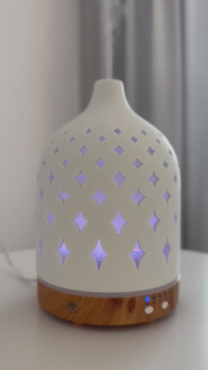 Supernova Ceramic Ultrasonic Diffuser with Timer, Auto Shut-off and LED