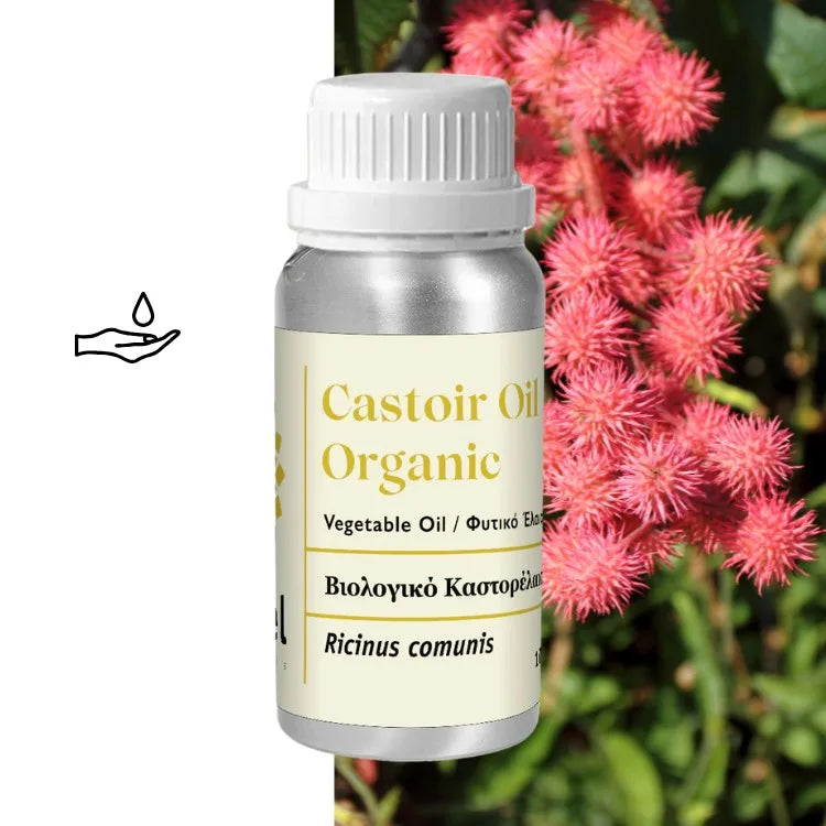 Olej rycynowy organiczny (Ricinus communis) tłoczony na zimno, nierafinowany
