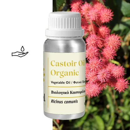 Olej rycynowy organiczny (Ricinus communis) tłoczony na zimno, nierafinowany