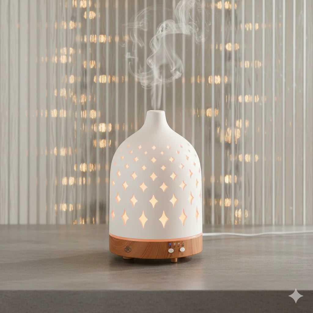 Supernova ceramiczny dyfuzor ultradźwiękowy z timerem i automatycznym wyłącznikiem i LED