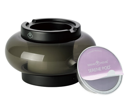 Arc Grey Glass Scented Wax Warmer for Refills – USB, LED, Smoke and Soot Free
