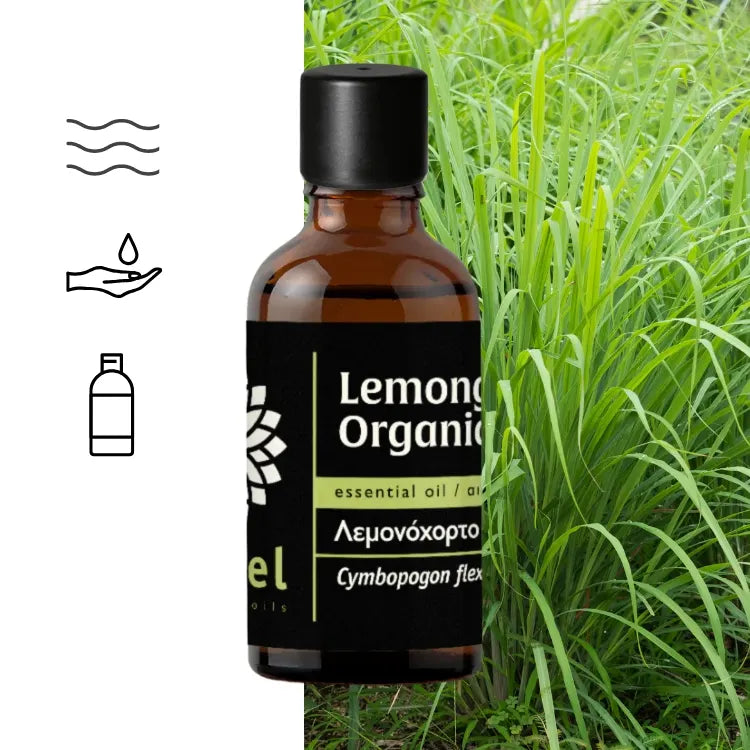 Olejek Eteryczny z Trawy Cytrynowej Lemongrass (Cymbopogon flexuosus) organiczny