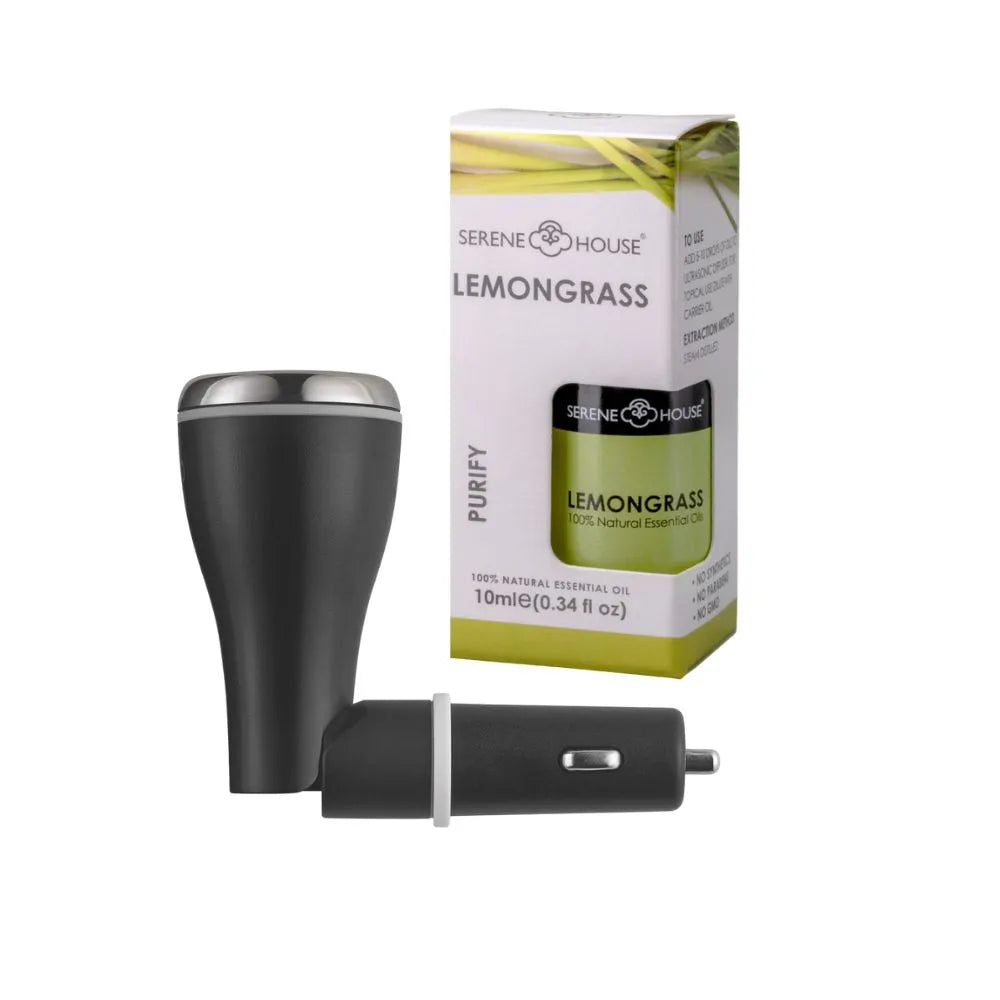 Knight Black Prestiż - dyfuzor samochodowy na olejki eteryczne USB